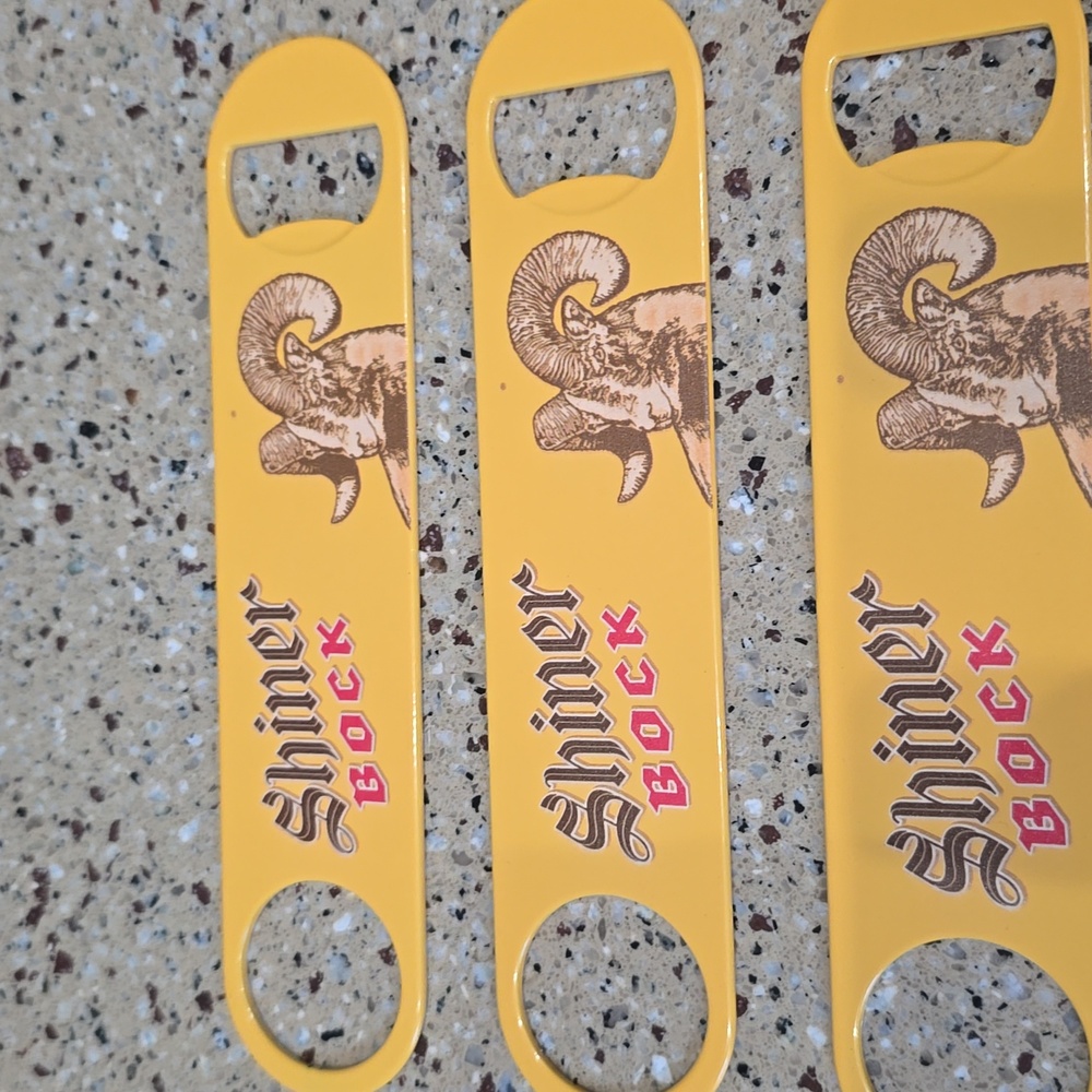 Shiner Bock Yellow Bottle Openers - Picture 2 of 3